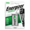 ENERGIZER Pile Power Plus Rechargeable 9V 6LR61 175 mAh, pack de 1 pile