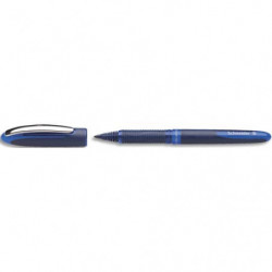 SCHNEIDER Stylo Roller encre Bleu avec pointe Ultra Smooth 0,6mm. Cap-off. Grip ergonomique caoutchouté.