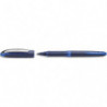 SCHNEIDER Stylo Roller encre Bleu avec pointe Ultra Smooth 0,6mm. Cap-off. Grip ergonomique caoutchouté.