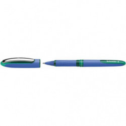 SCHNEIDER Roller à encre Vert avec pointe conique hybride 0,5 mm. Cap-off. Grip ergonomique caoutchouté.