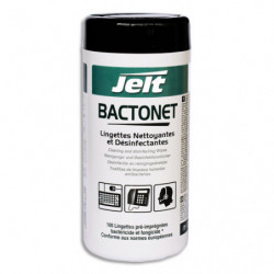 JELT Boîte de 100 lingettes nettoyantes antibactériennes Bactonet