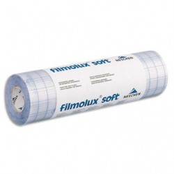 FILMOLUX Film adhésif repositionnable, transparent brillant 0,61x25m, 70 microns
