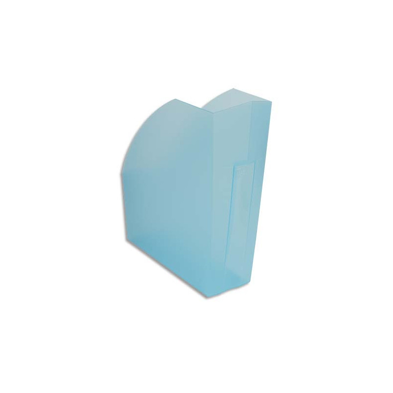 EXACOMPTA Porte-revues Iderama. Coloris Turquoise transparent. Dim. L29,2 x H32 x P11 cm