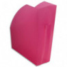 EXACOMPTA Porte-revues Iderama. Coloris Rose transparent. Dim. L29,2 x H32 x P11 cm