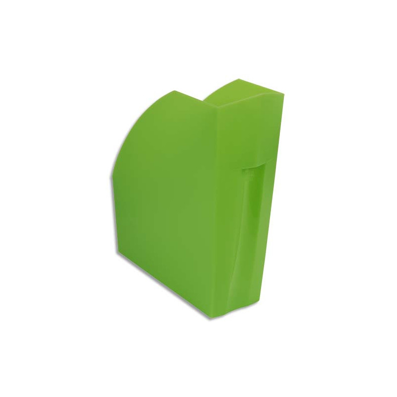 EXACOMPTA Porte-revues Iderama. Coloris Vert transparent. Dim. L29,2 x H32 x P11 cm