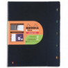 RHODIA Cahier rechargeable EXABOOK spirale 160 pages 90g 5x5 22,5x29,7cm Couverture polypro Noire