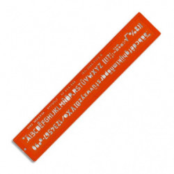 MINERVA Trace lettres hauteur 10 mm norme ISO, longueur 43,5 cm