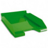 EXACOMPTA Corbeille à courrier Iderama. Coloris Vert glossy. Dim. L34,7 x H6,5 x P25,5 cm