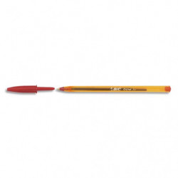 BIC Cristal Original Stylos-Bille Pointe Fine (0,8 mm) - Rouge