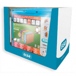 OBLIQUE AZ Paquet de 10 dossiers suspendus ARMOIRE en kraft 240g. Fond V, bouton-pression. Orange