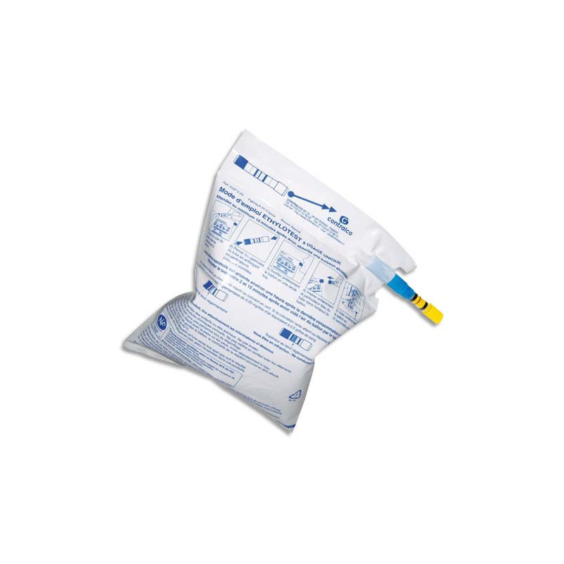 LABORATOIRES ESCULAPE lot de 10 ethylotest à usage unique sous sachet