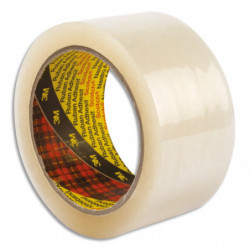 SCOTCH Adhésif d'emballage Low Noise polypropylène silencieux 50 microns H50 mm x L66 m Transparent BP626