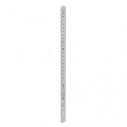 WONDAY Règlet inox 2 faces : mm et 1/2mm, longueur 30 cm