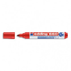 EDDING Marqueur effaçable à sec pointe ogive Rouge E-660