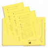 OXFORD Paquet de 25 chemises HV ULTIMATE 2 rabats. En kraft 240g. Pour format A4. Coloris Jaune vif