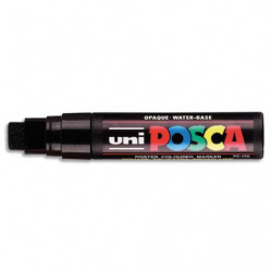 UNI POSCA Marqueur peinture encre Noir à pigmentation et base eau pointe extra-large Noir PC17K N