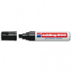 EDDING Marqueur Edding 800 permanent, corps alu - pointe biseautée- coloris Noir