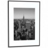 PAPERFLOW Cadre photo contour aluminium coloris Noir, plaque en plexiglas. Format 60 x 80 cm