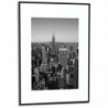 PAPERFLOW Cadre photo contour aluminium coloris Noir, plaque en plexiglas. Format 42 x 59 cm