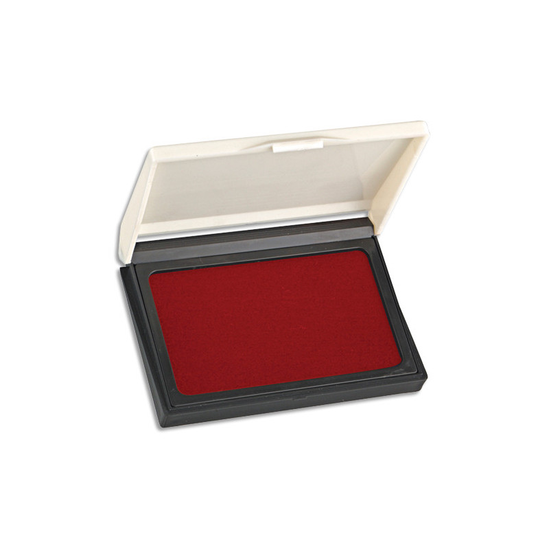 Tampon encreur réencrable ABS, pour timbre caoutchouc ou résine L10 x P7,5 cm encre Rouge