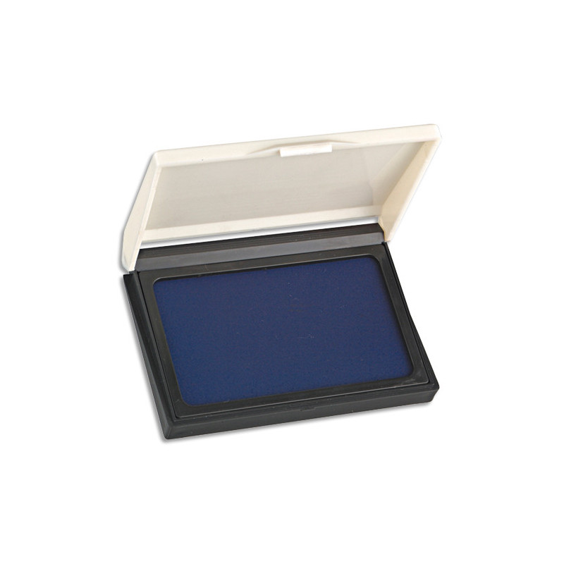 Tampon encreur réencrable ABS, pour timbre caoutchouc ou résine L10 x P7,5 cm encre Bleu