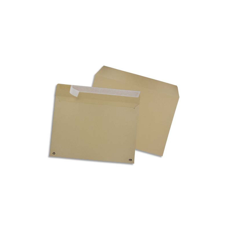 GPV Boîte de 250 enveloppes kraft auto-adhésives 90g format C4