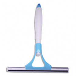 ALBIORE Raclette spray Bleu Blanc pour vitres, manche L24 cm réservoir de 120 ml à bouton poussoir