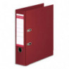 PERGAMY Classeur à levier en polypropylène intérieur/extérieur. Dos 8cm. Format A4. Coloris Bordeaux