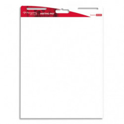 PERGAMY Lot de 2 blocs de 30 feuilles Meeting notes repositionnables, dos adhésif - L63.5 x H79.2 cm