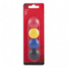 Boîte de 4 aimants 30 mm ronds assortis