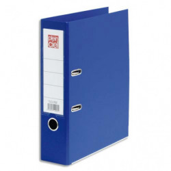 PLEIN CIEL Classeur à levier en polypropylène intérieur/extérieur. Dos 8 cm.Format A4. Coloris Bleu foncé