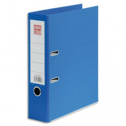 PLEIN CIEL Classeur à levier en polypropylène intérieur/extérieur. Dos 8 cm. Format A4. Coloris Bleu roi.