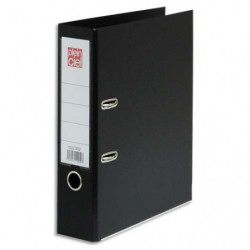 PLEIN CIEL Classeur à levier en polypropylène intérieur/extérieur. Dos 8 cm. Format A4. Coloris Noir.