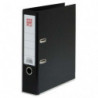PLEIN CIEL Classeur à levier en polypropylène intérieur/extérieur. Dos 8 cm. Format A4. Coloris Noir.