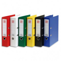 PLEIN CIEL Classeur à levier en polypropylène intérieur/extérieur.Dos 8 cm.A4.Coloris assortis standard.