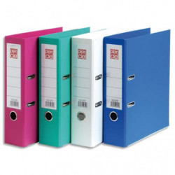PLEIN CIEL Classeur à levier en polypropylène intérieur/extérieur. Dos 8 cm. A4. Coloris assortis mode.