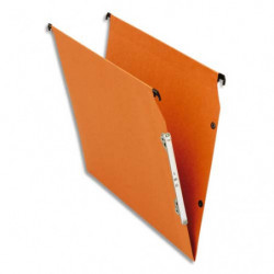 PLEIN CIEL Boîtes de 25 dossiers suspendus en Kraft Orange pour armoire dos 30 772400