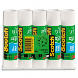 SCOTCH Lot de 5 bâtons de colle économique de 21 grammes