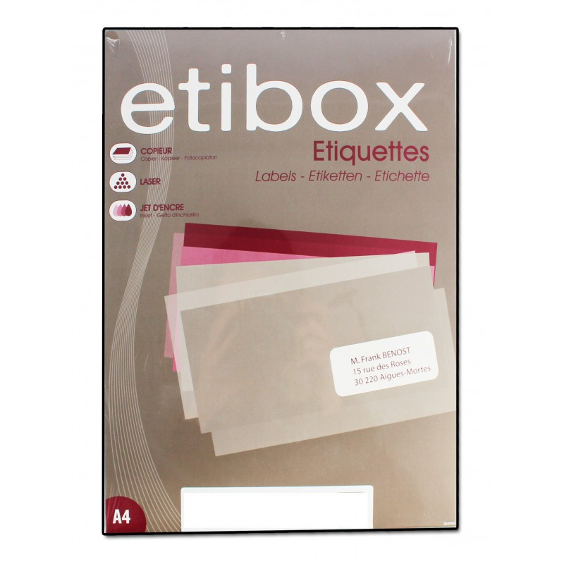 AGIPA - Etibox Boîte de 1000 étiquettes 105X57 blanches