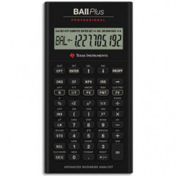 TEXAS INSTRUMENTS Calculatrice financière BA II Plus Pro IIBAPRO/TBL/4E6/B