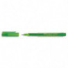 FABER CASTELL Feutre BROADPEN 1554 pointe large 0,8 mm, corps transparent, Vert pomme indélébile