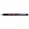 UNI POSCA Marqueur peinture. Pointe ultra fine de 0,7mm (PC1MR). Couleur Argent