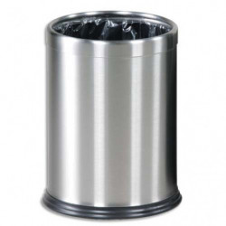 RUBBERMAID Collecteur Design 13,2 Litres, sac dissimulé, en Acier résiste au feu - H31,8cm, D24,1 cm