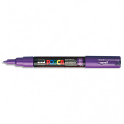 UNI POSCA Marqueur peinture. Pointe extra fine de 0,7 à 1 mm (PC1MC). Couleur violet