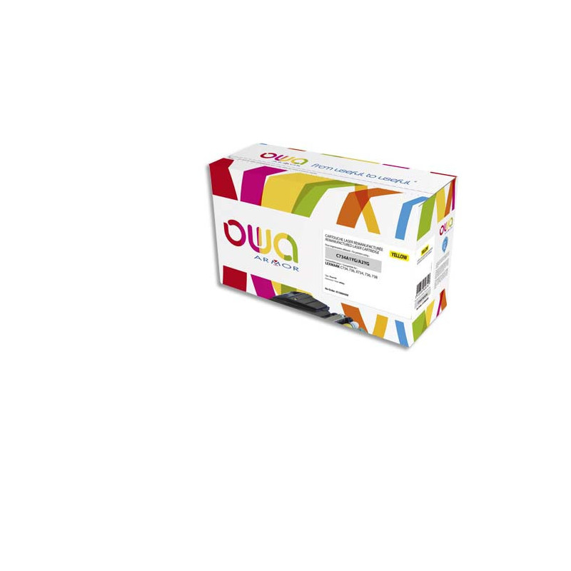 OWA Toner compatible LEXMARK Jaune C734A2YG K15884OW