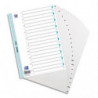 OXFORD Intercalaire alphabetique 20 positions en polypropylène 15/100e. Format A4. Coloris Blanc
