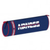 OXFORD Fourre-Tout Rond AIRNESS ANGELS polyester. 22x7x7 cm. Décor rubber, coloris Bleu, Blanc et Rouge.