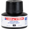 EDDING Recharge pour marqueur permanent E-21 de la gamme ECOLINE. Flacon de 25 ml. Encre noire