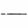 BIC Intensity Stylo Feutre d'écriture Pointe Fine et Corps Noir Verni - Violet intense