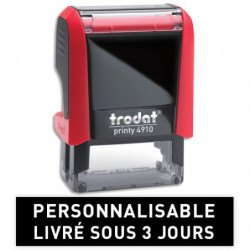 TRODAT PRINTY 4910 - 3 lignes - tampon société personnalisable empreinte 26x9mm